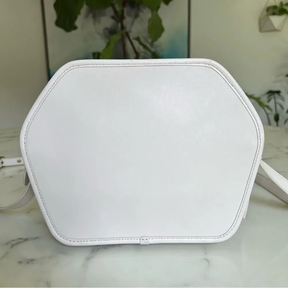 COACH Originals Archival Zip Geometric Pouch 141 Leather Crossbody Bag Chalk